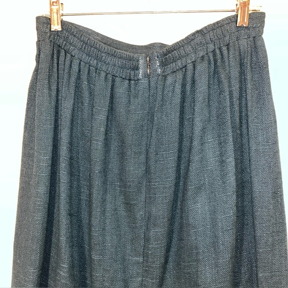 Vintage Coldwater Creek Linen Rayon Maxi Skirt Teal Size Large - Picture 5 of 9